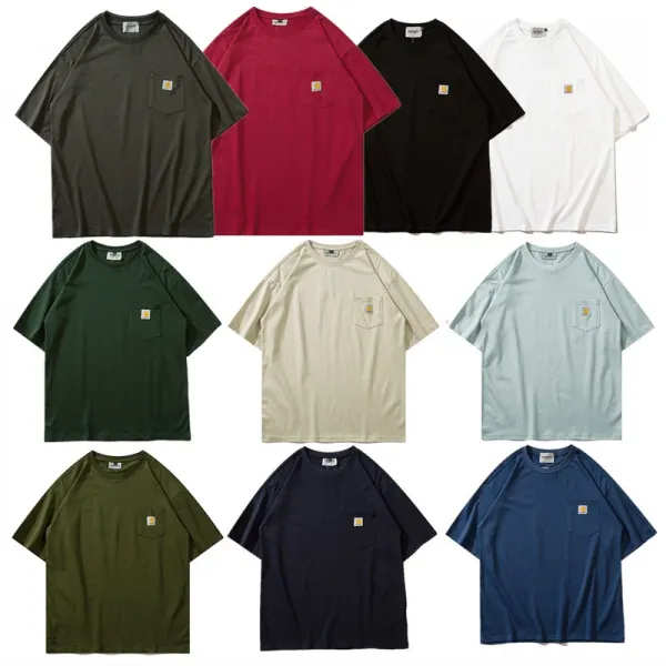 Carhartt Work In Progress Carhartt WIP Arch Logo Navy T-Shirt T-Shirts - 3