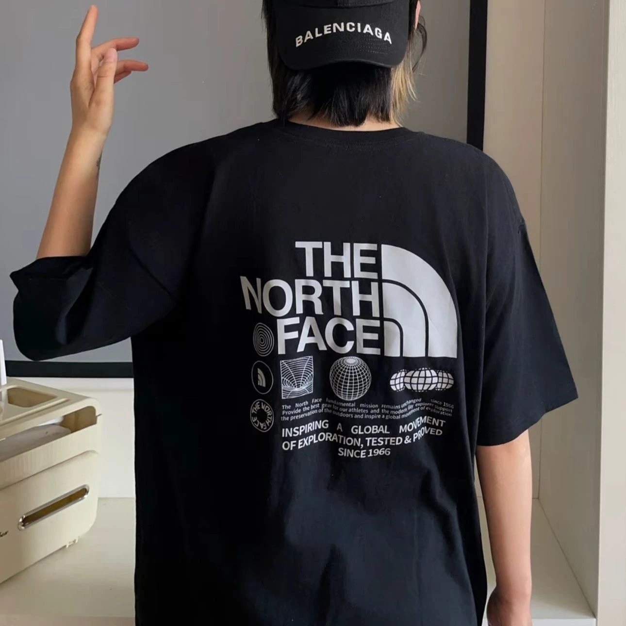 The North Face Graphic Back Print T-Shirt White - 5