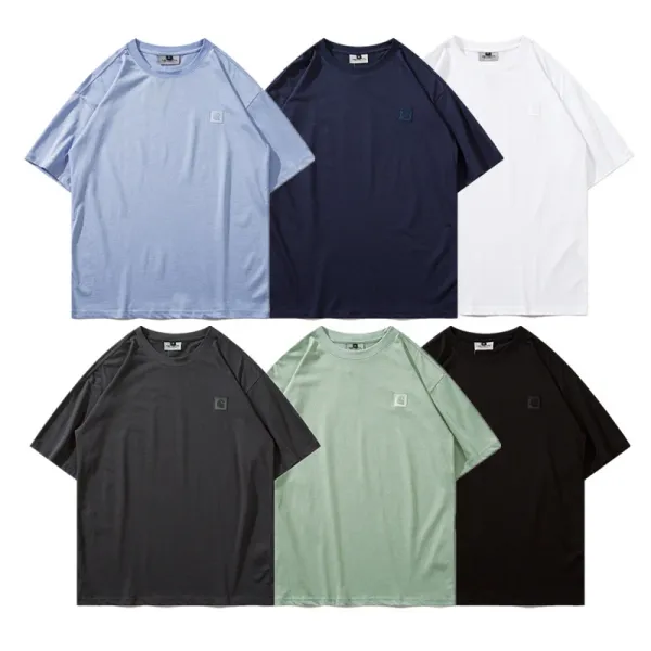 Carhartt Work In Progress Carhartt WIP Arch Logo Navy T-Shirt T-Shirts - 42