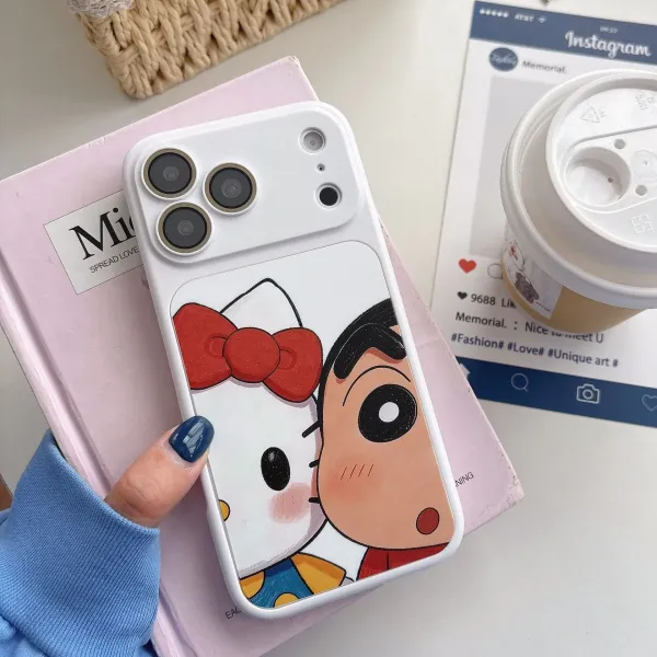 Hello Kitty x Crayon Shin-chan Phone Case White - 9