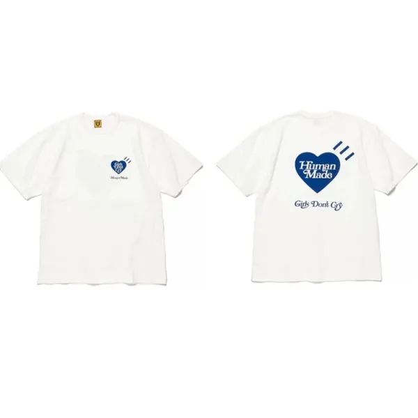 Human Made Heart Logo White T-Shirt - 1