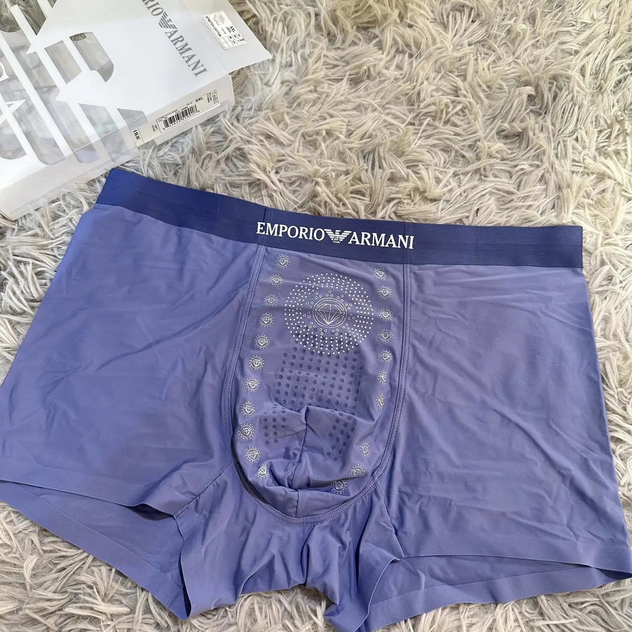 Emporio Armani Trunk Box Set in Blue, Navy, and Teal Underwear - 8