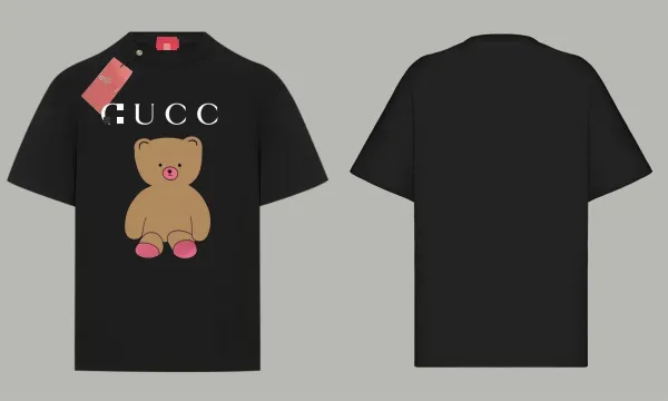 Gucci Bear Graphic Black T-Shirt - 1