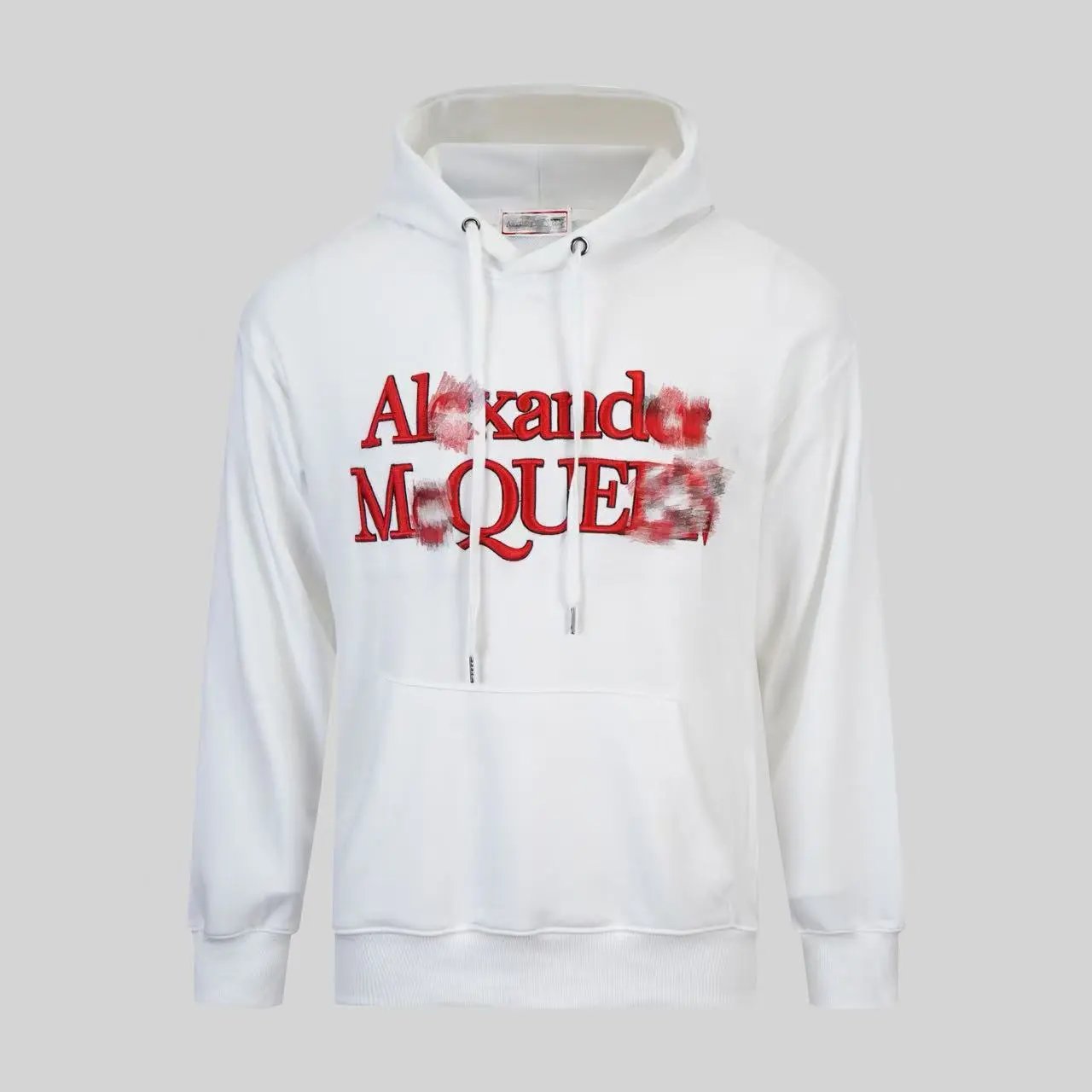 Alexander McQueen Painted Logo Brown Crewneck Sweater - 8