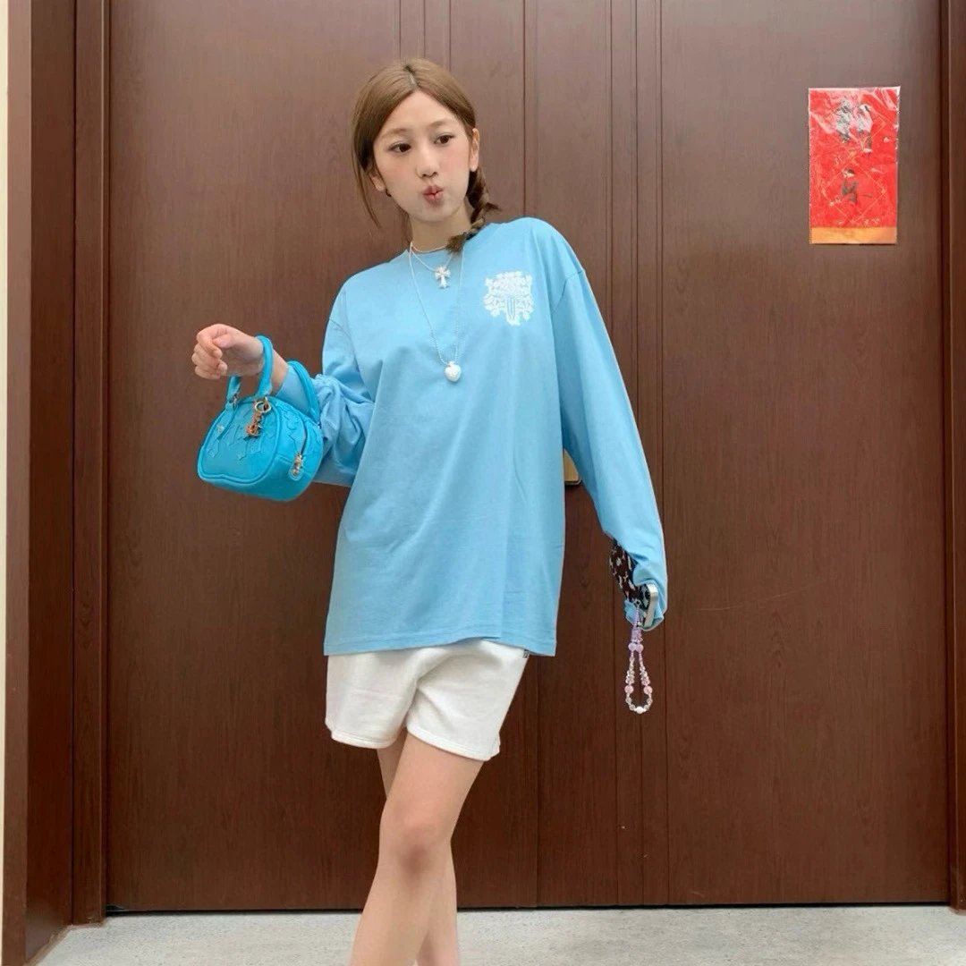 Chrome Hearts Long Sleeve T-Shirt Light Blue - 17