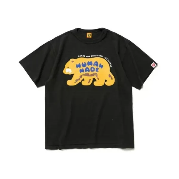 Human Made Bear Graphic Black T-Shirt - 1