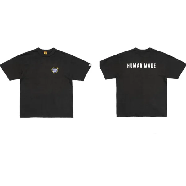 Human Made Heart Logo T-Shirt Black - 1