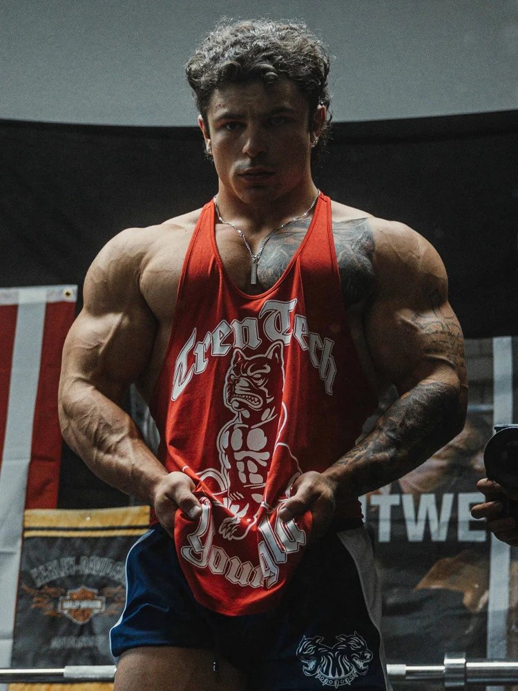 Design TrenTech Youngld Red Racerback Tank Top Vest Top - 6
