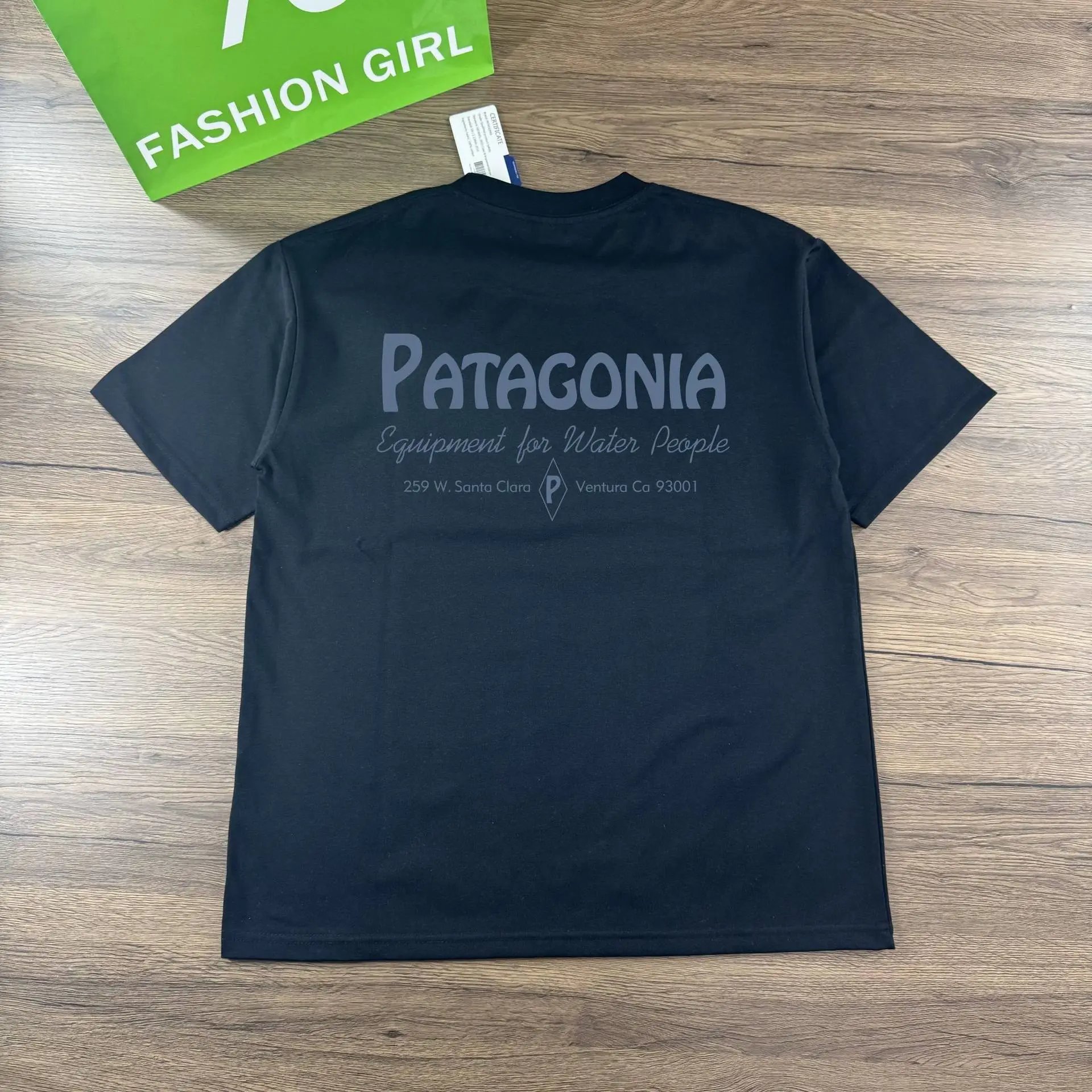 Patagonia Equipment for Water People T-Shirt Olive Green - 8