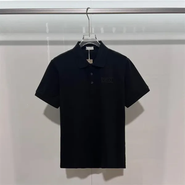 Prada Logo Patch Polo Black with Red and White Trim Polo Shirt - 10