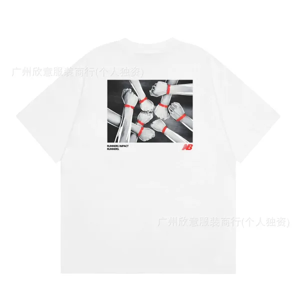 New Balance Runners Impact Graphic T-Shirt White - 1