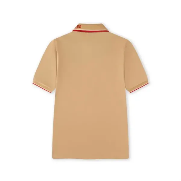 Design Classic Collar Polo White with Beige and Red Trim Polo Tops Polo - 21