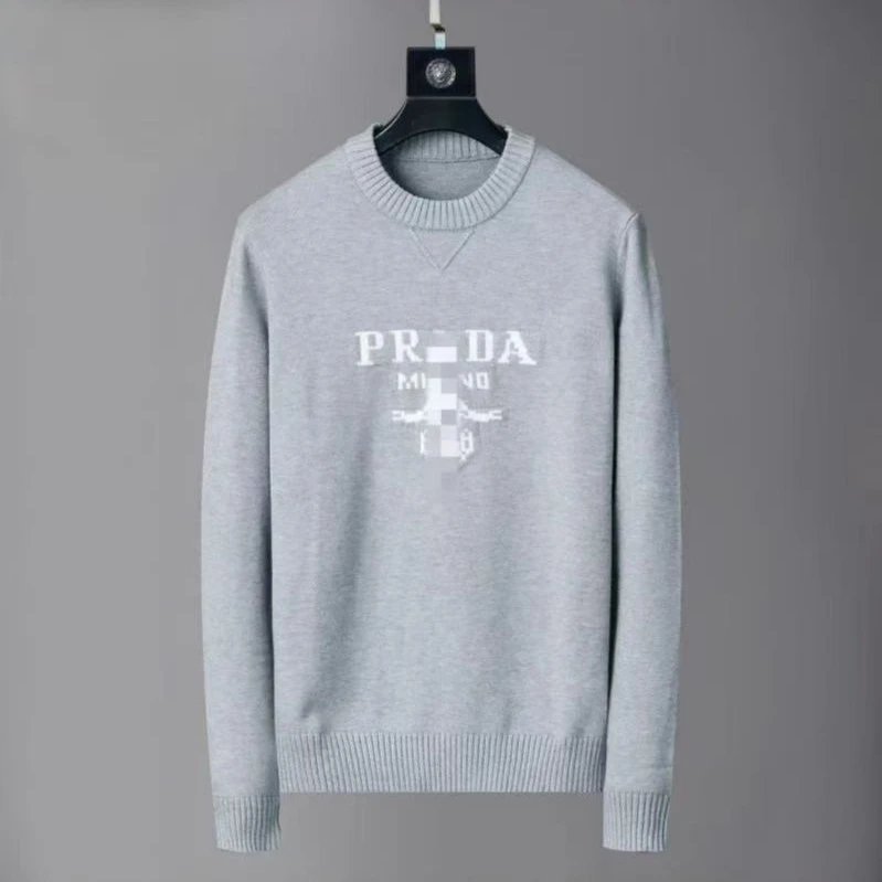 Prada Pixel Logo Knit Sweater Black - 4