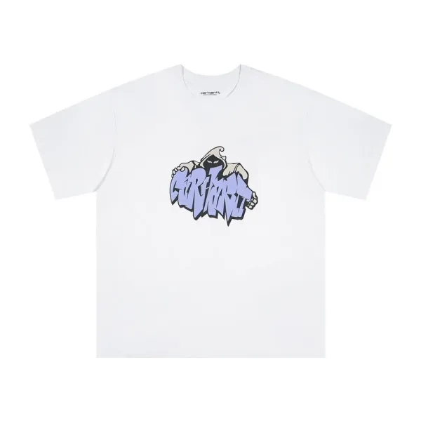 Carhartt Work In Progress Carhartt WIP Ghost Graffiti White T-Shirt T-Shirts - 1