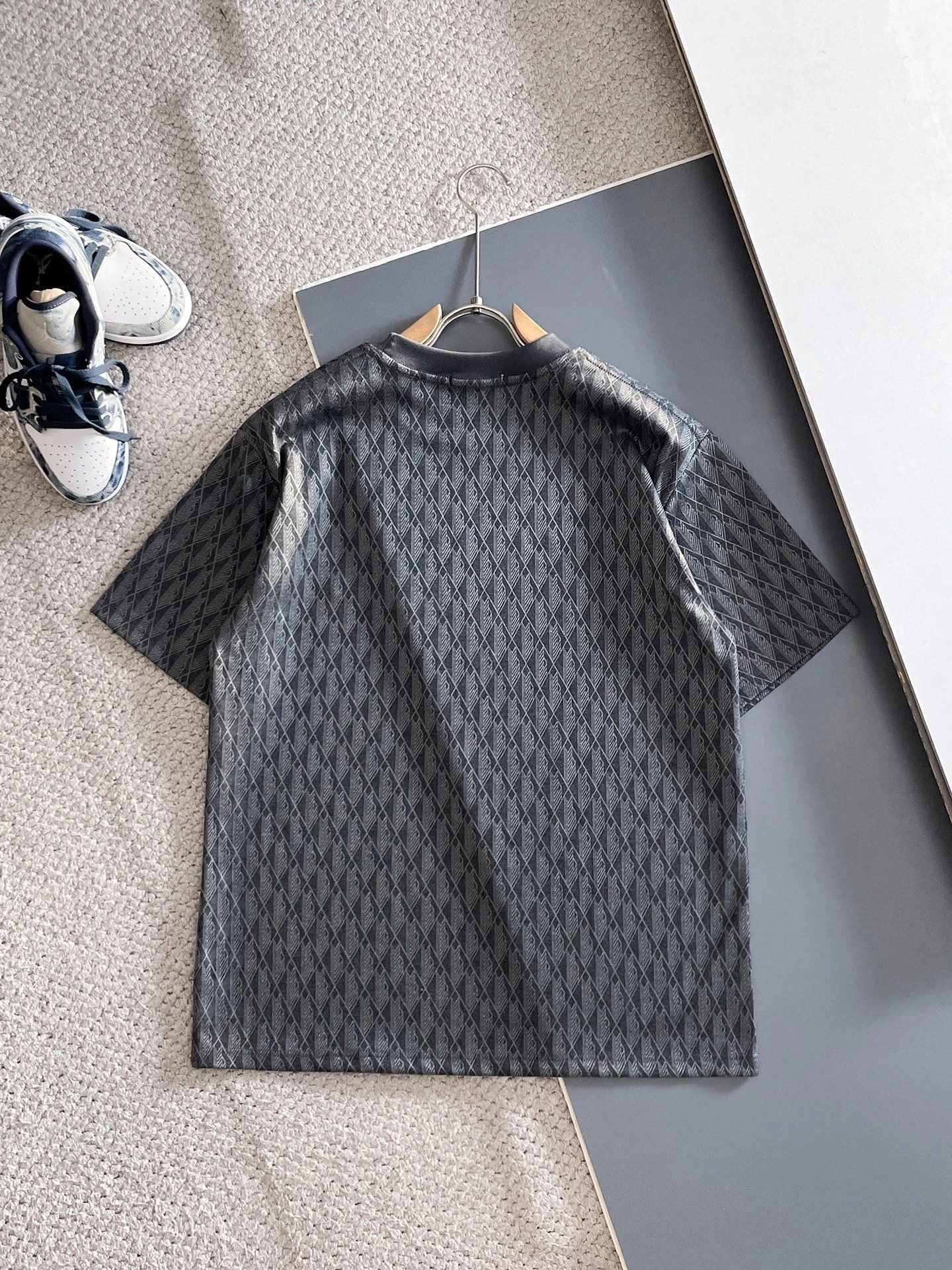 Lacoste Monogram Print Beige Set T-Shirt and Shorts - 14