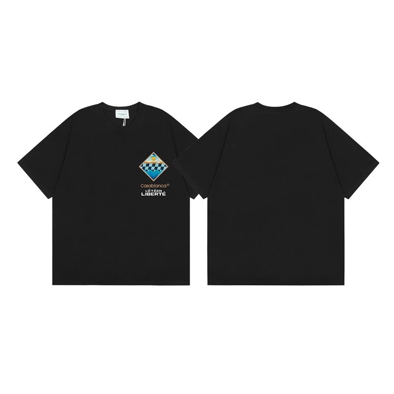 Casa Blanca Column Print Oversized T-Shirt Black - 8
