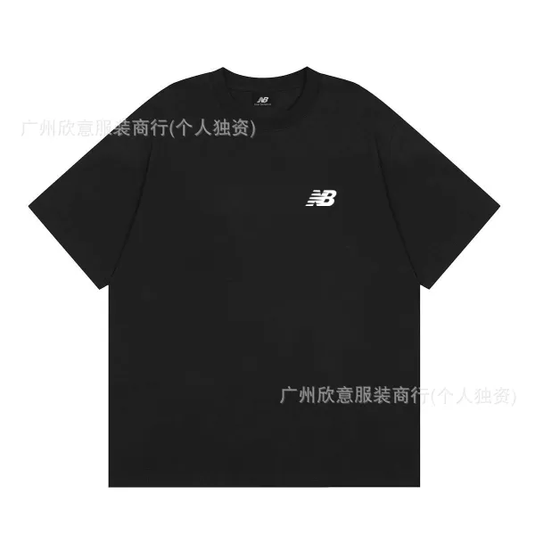 New Balance Logo Tee Black T-Shirt - 1