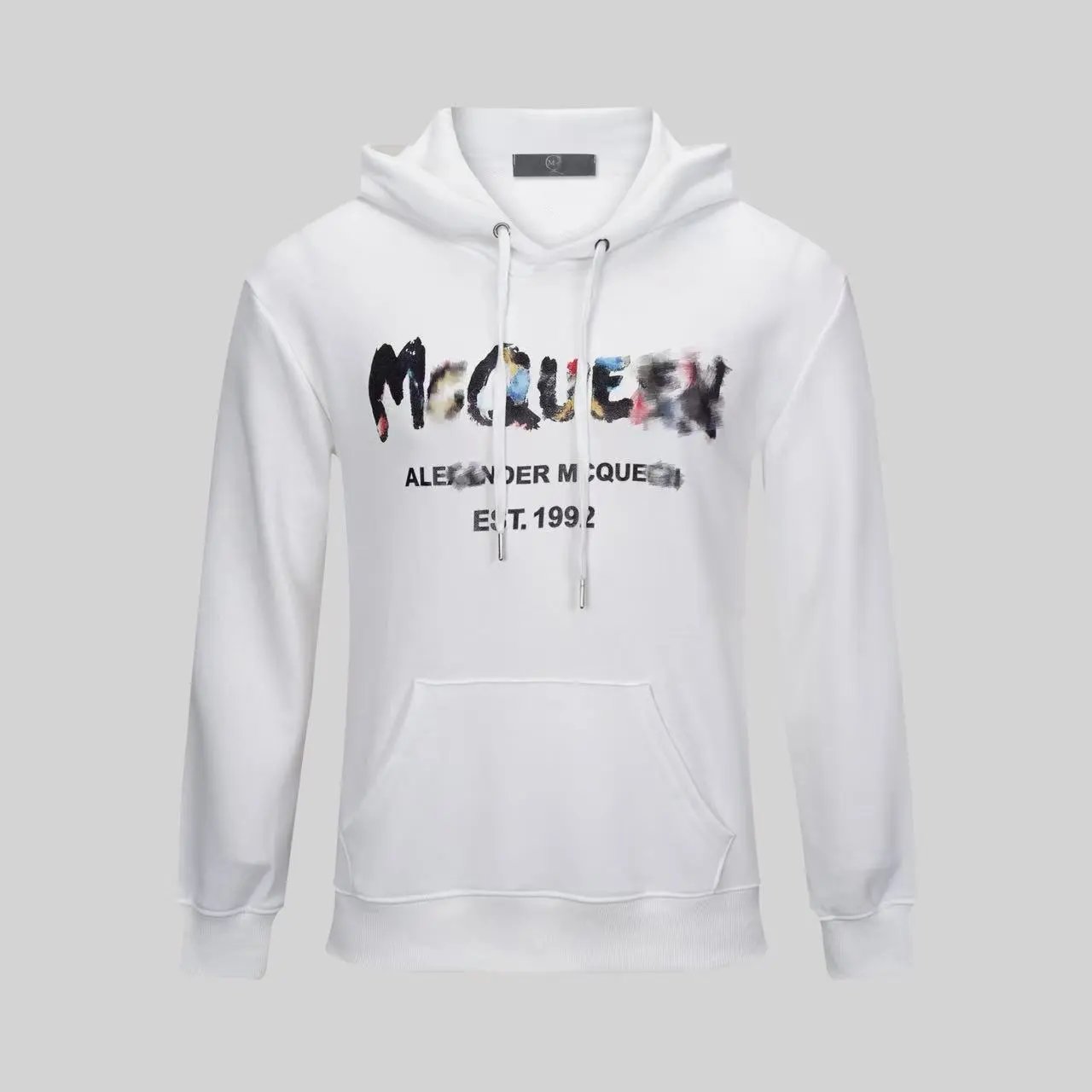 Alexander McQueen Painted Logo Brown Crewneck Sweater - 18
