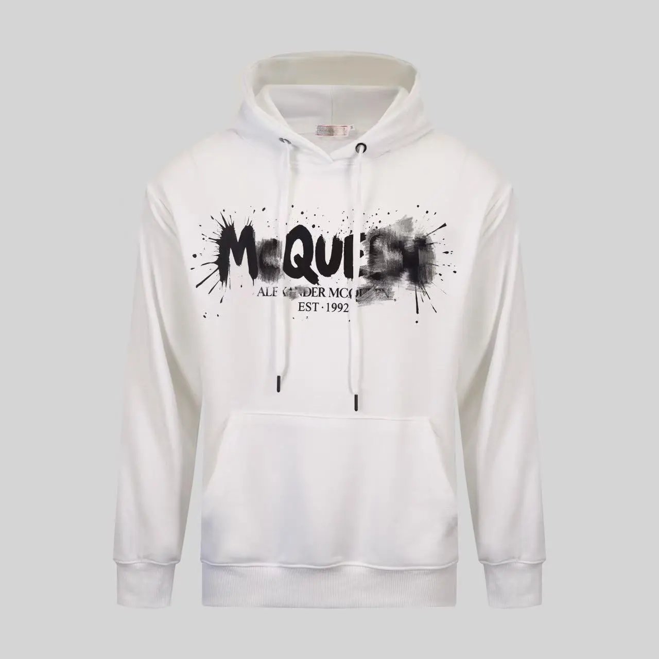 Alexander McQueen Painted Logo Brown Crewneck Sweater - 15