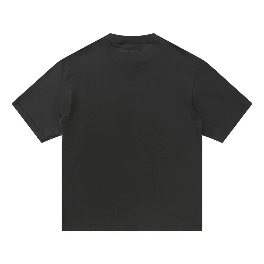 Acne Studios Embroidered Logo T-Shirt Charcoal Gray T-Shirt - 6
