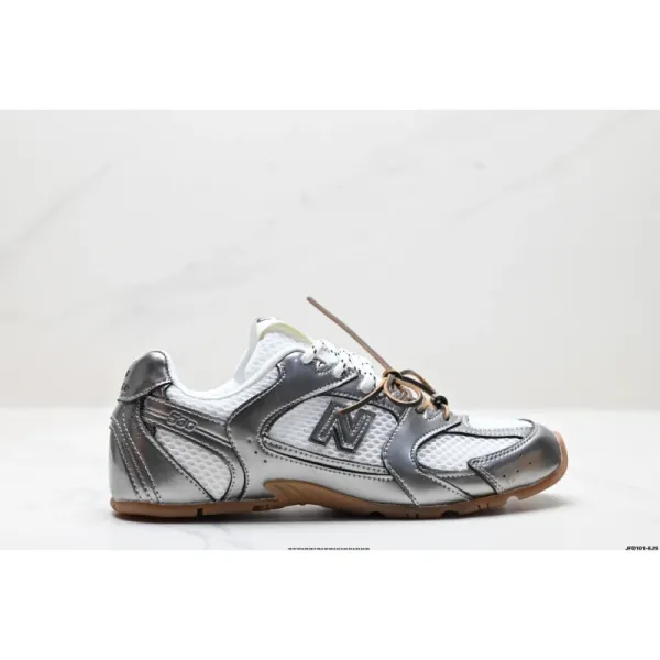 New Balance 530 Silver Metallic White Sneakers Running Shoes - 1