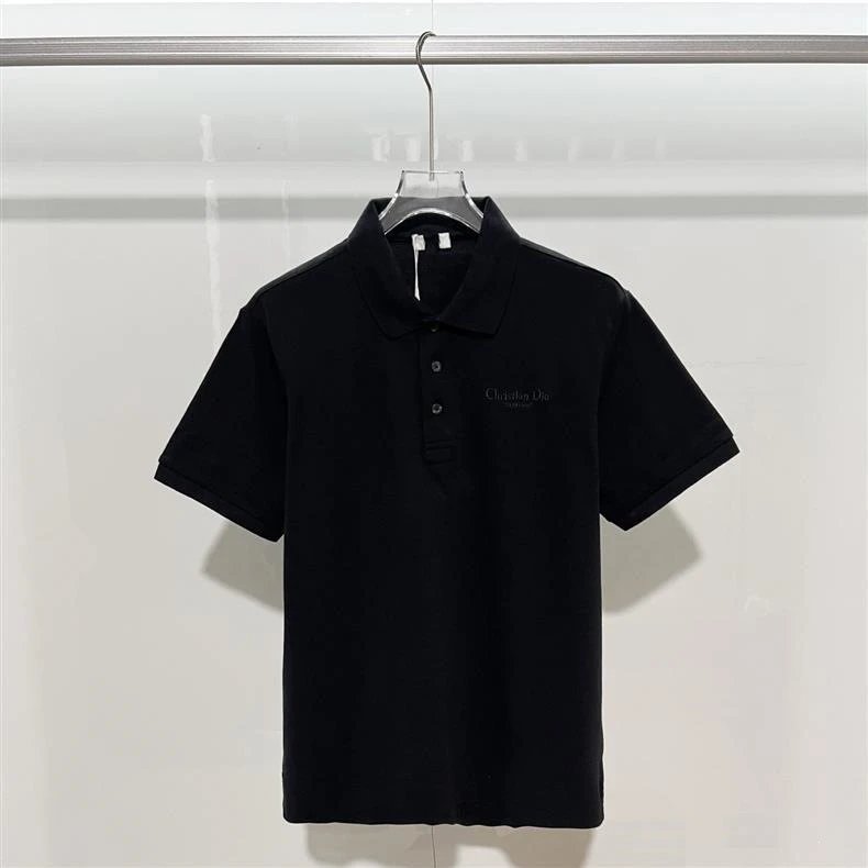 Prada Logo Patch Polo Black with Red and White Trim Polo Shirt - 12