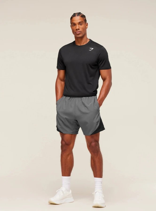 Design Performance Shorts Black / White Sporty Shorts - 14