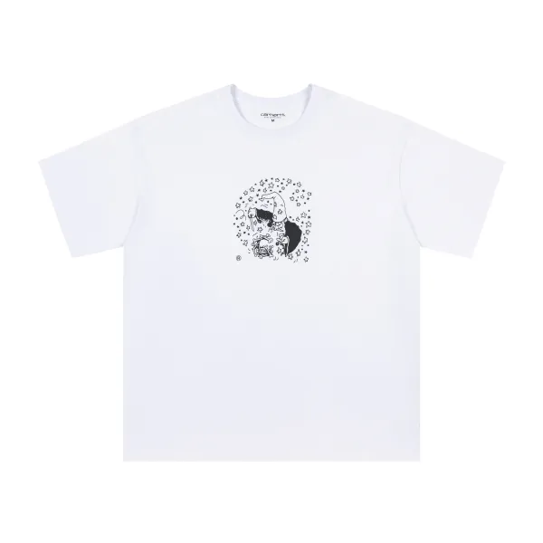Design Graphic Print Black T-Shirt - 41