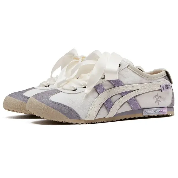 Asics Onitsuka Tiger Mexico 66 Panda Rank White Purple Sneakers - 1
