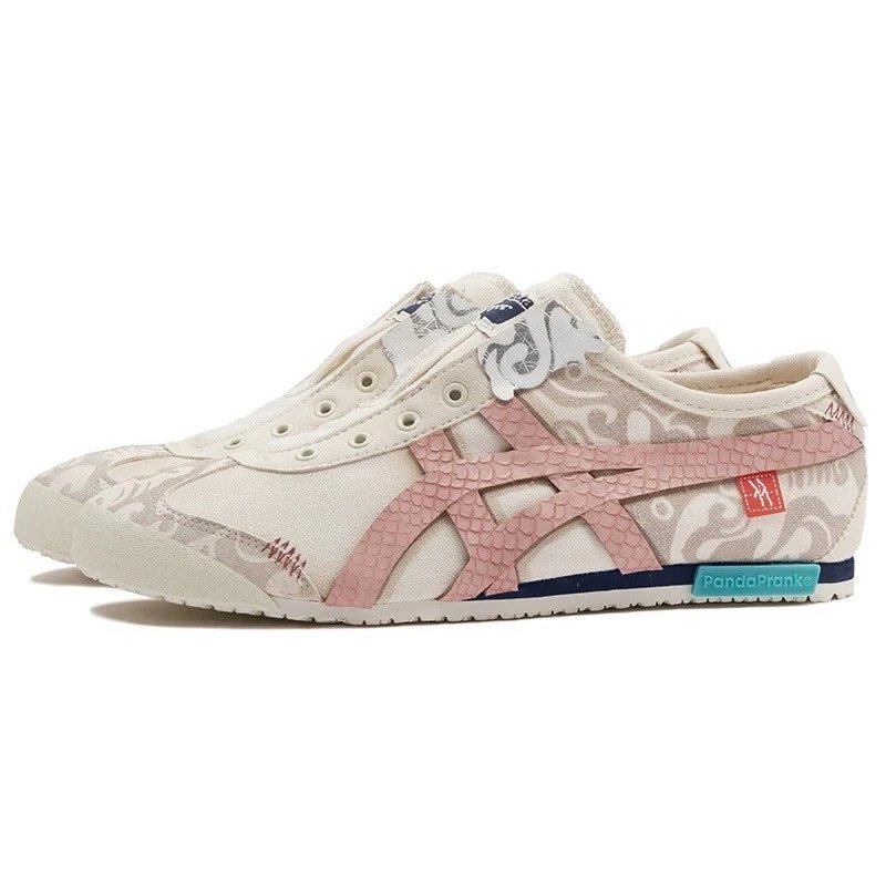 Onitsuka Tiger Mexico 66 x PandaPranke Pink Snake Print Sneakers