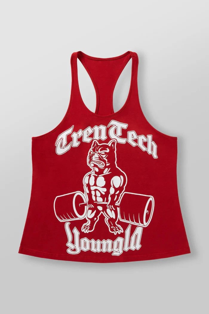 Design TrenTech Youngld Red Racerback Tank Top Vest Top - 15