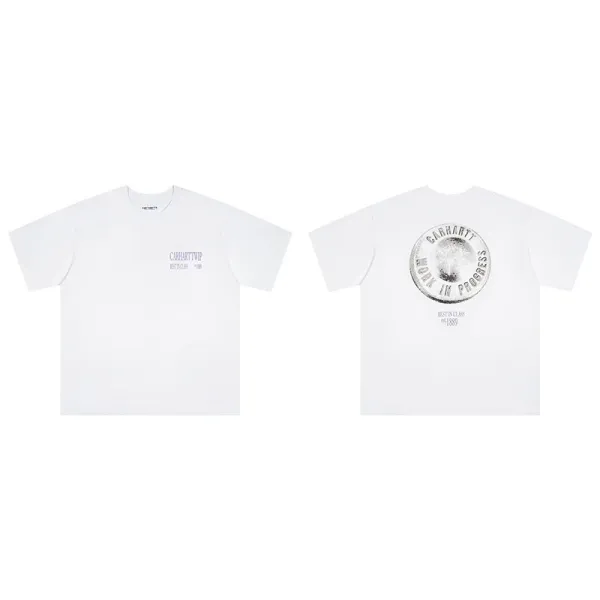 Carhartt Work In Progress Moon In Progress White T-Shirt - 1