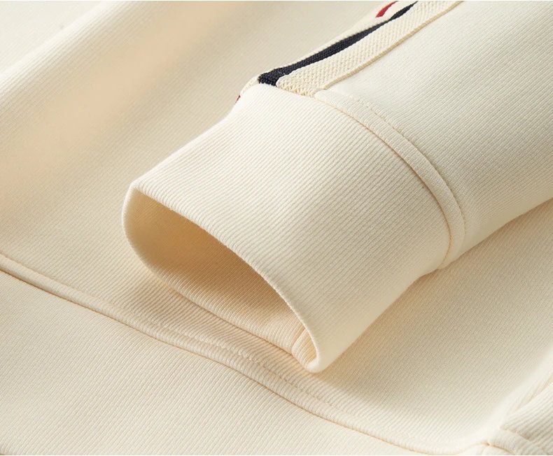 Design Half-Zip Track Set Beige with Red Stripe Tracksuit - 10