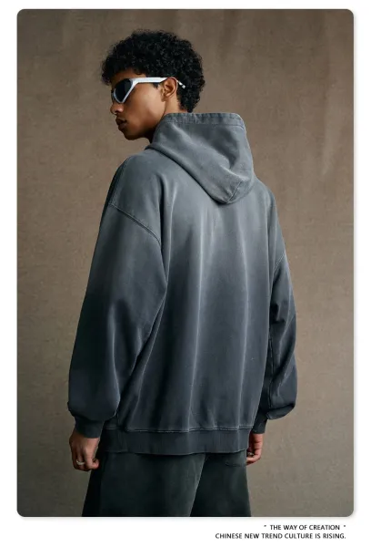 Design BE Thrived Retro Carbon Gray Hoodie - 47