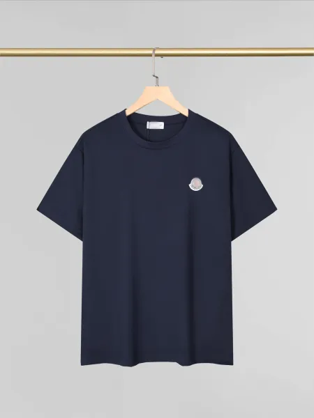 Moncler Logo Patch Navy T-Shirt - 1