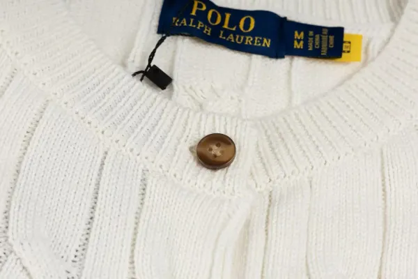 Polo Ralph Lauren Cable Knit Cardigan Charcoal Gray Cardigan - 28