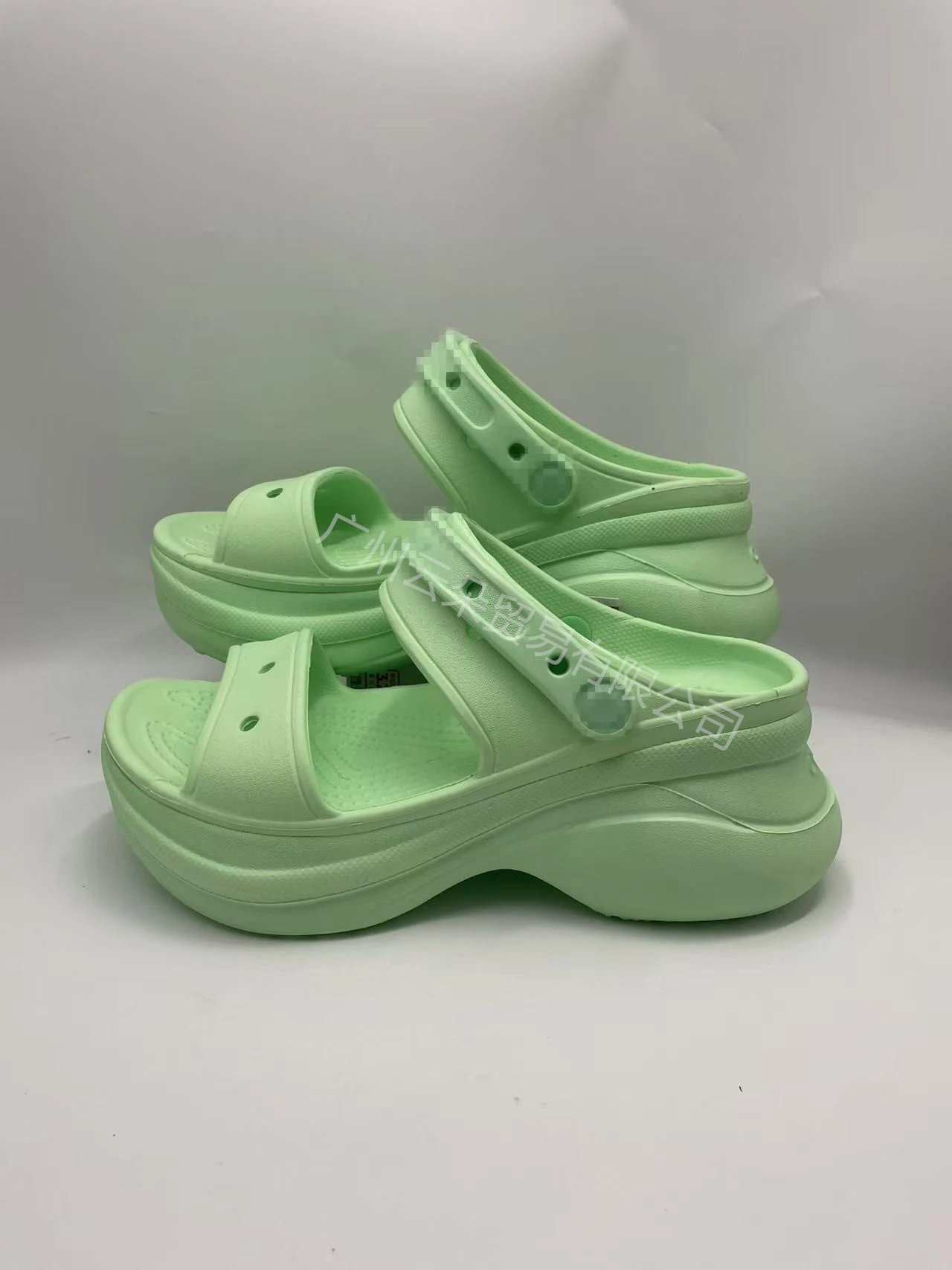 Crocs Platform Clog White Sandals - 3