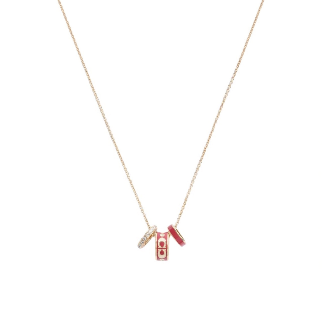 Enamel Red Three-Ring - 012