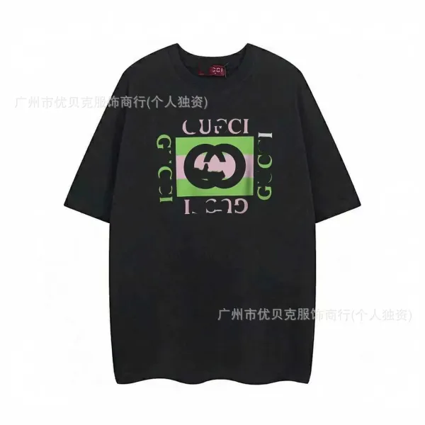 Gucci Logo Print Black T-Shirt - 1