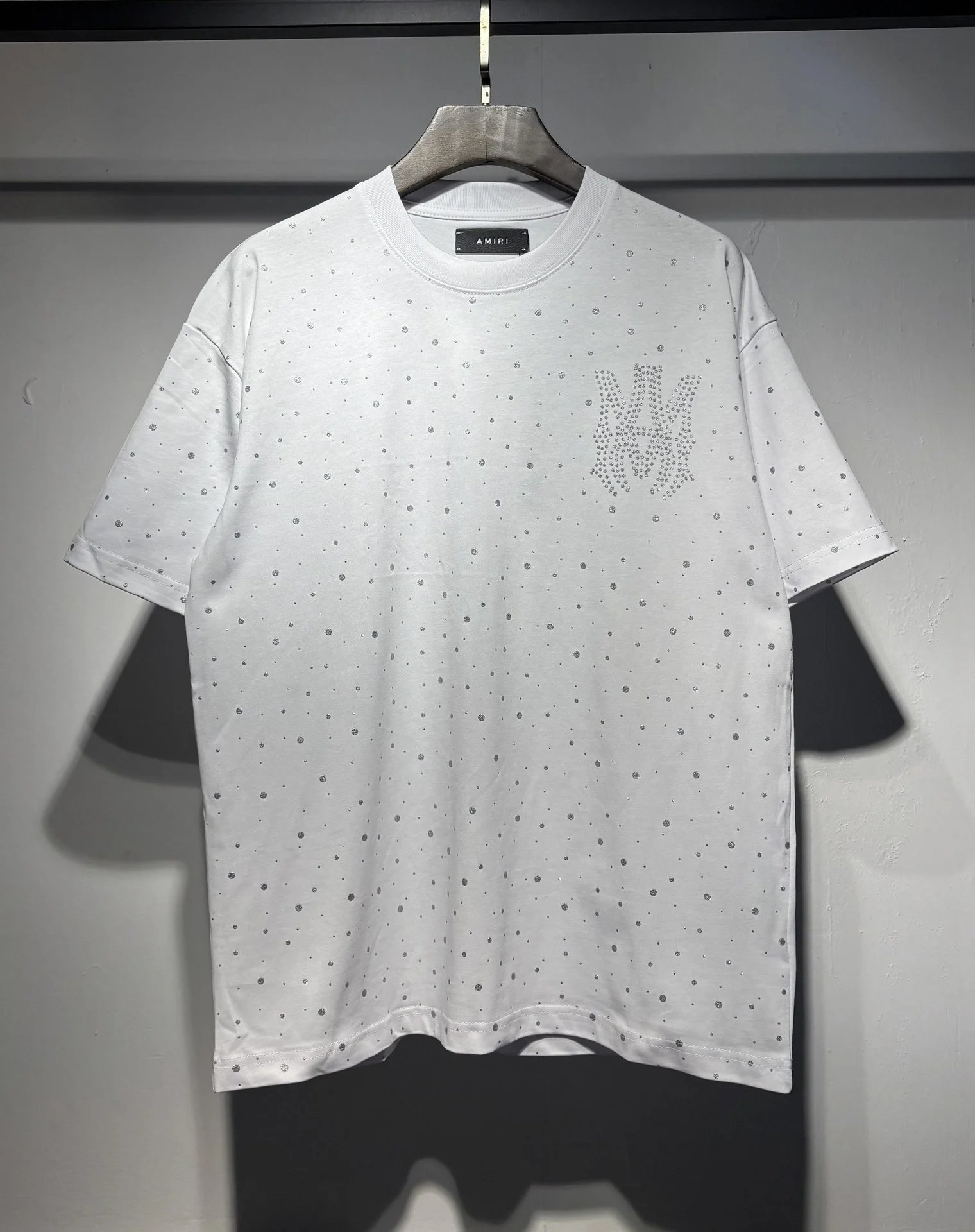 Amiri Logo Embroidered Black Polo with White Trim Polo Shirt - 20
