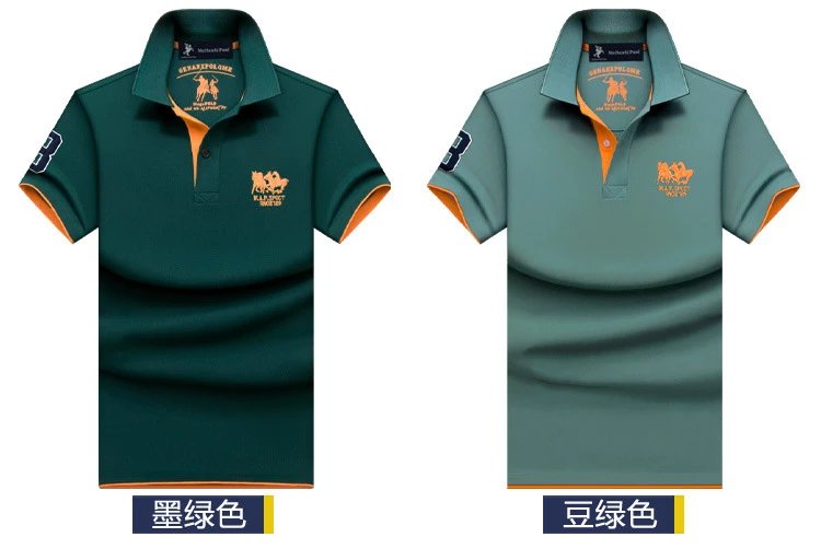 Design GENANXPOLOME Polo Shirt Black with Gold Accents Polo Tops.polo - 4