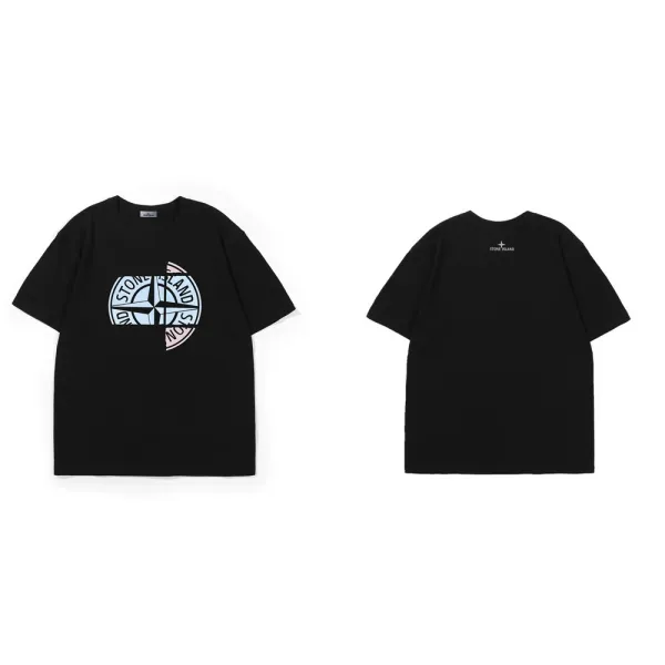 Stone Island Compass Logo T-Shirt Black - 1