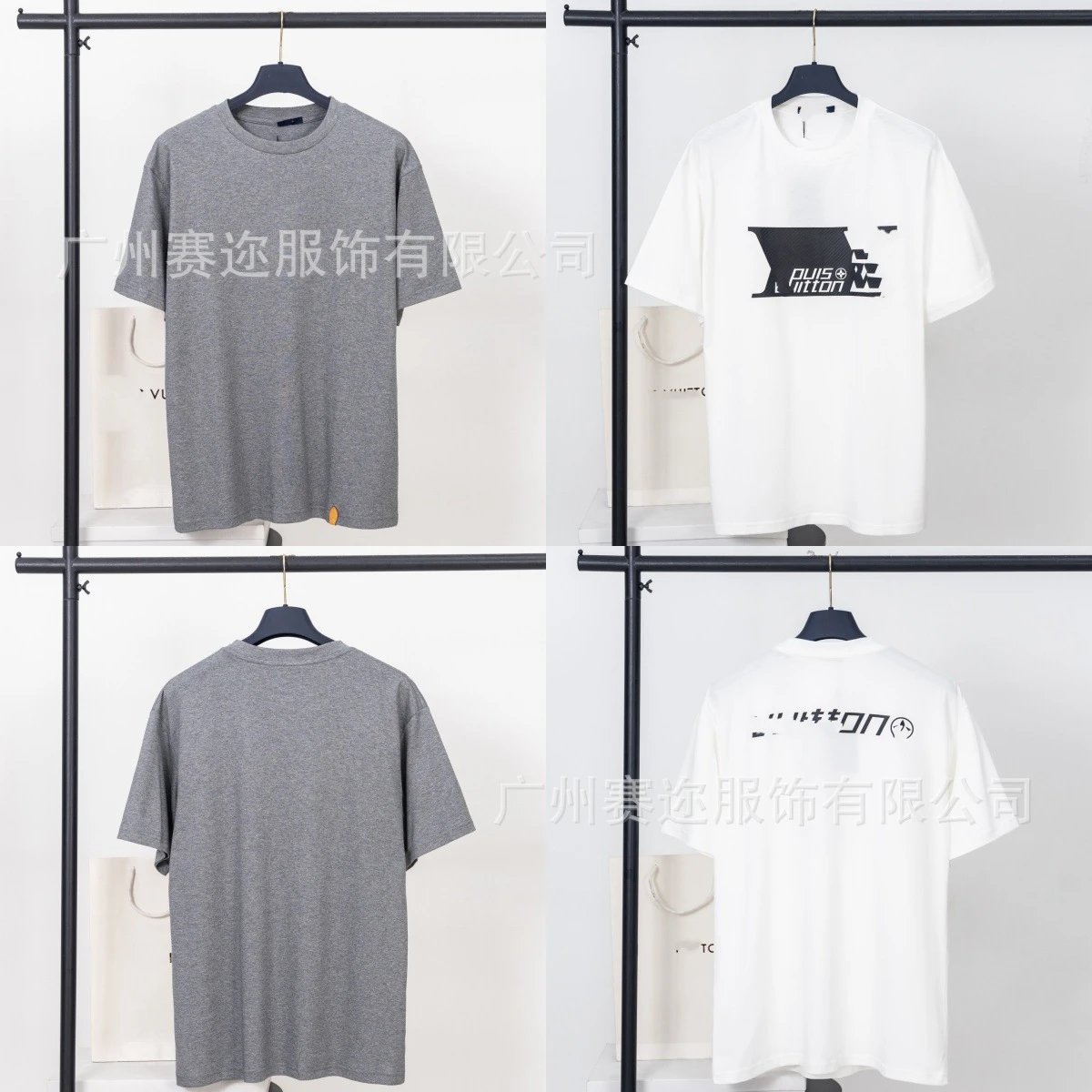 Design Basic Oversized Crewneck T-Shirt Gray - 6