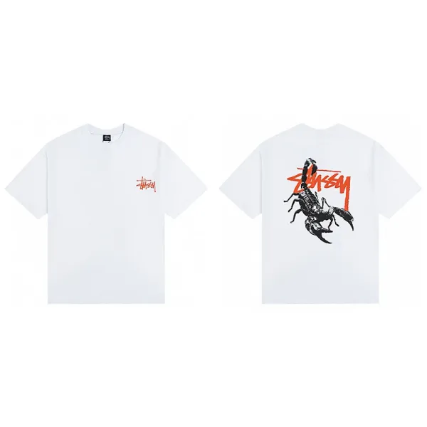 Stussy Scorpion Graphic T-Shirt White - 1