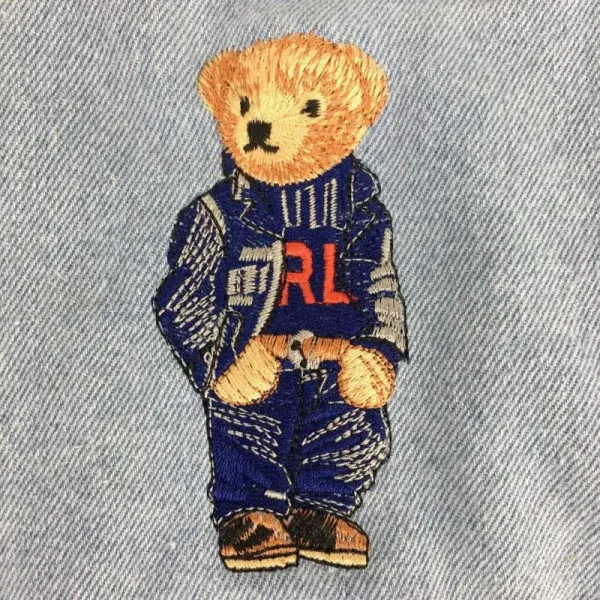 Polo Ralph Lauren Bear Embroidered Tote Bag Navy - 4