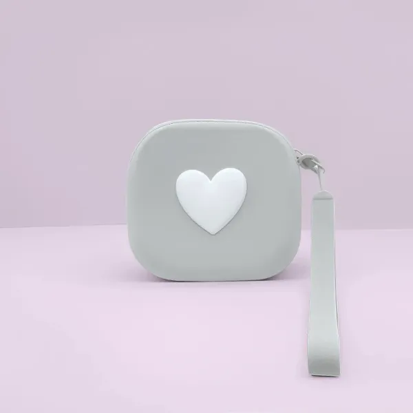 Design Heart Motif Wristlet in Mint Green - 1