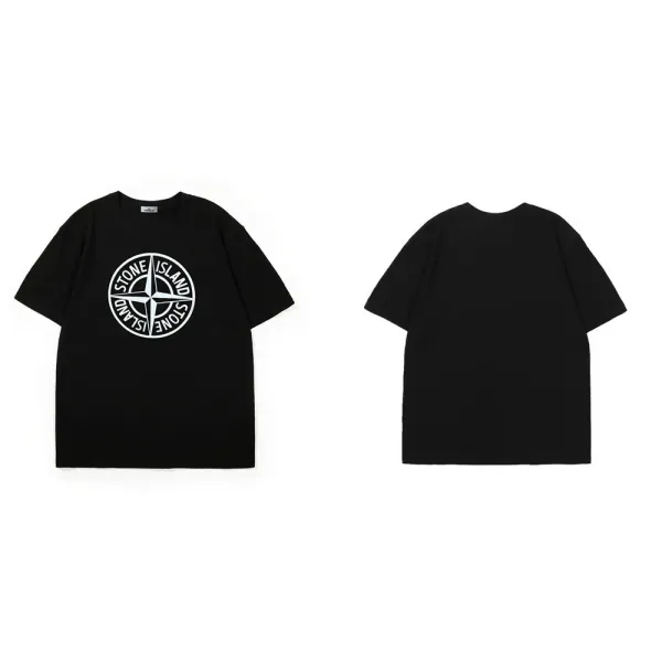 Stone Island Compass Logo T-Shirt Gray - 35