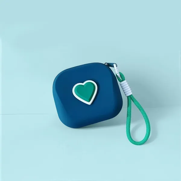 Design Heart Embossed Silicone Wristlet Purple Clutches - 9
