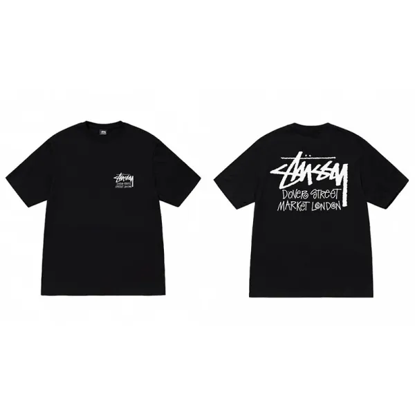 Stussy Dover Street Market London Black T-Shirt - 1