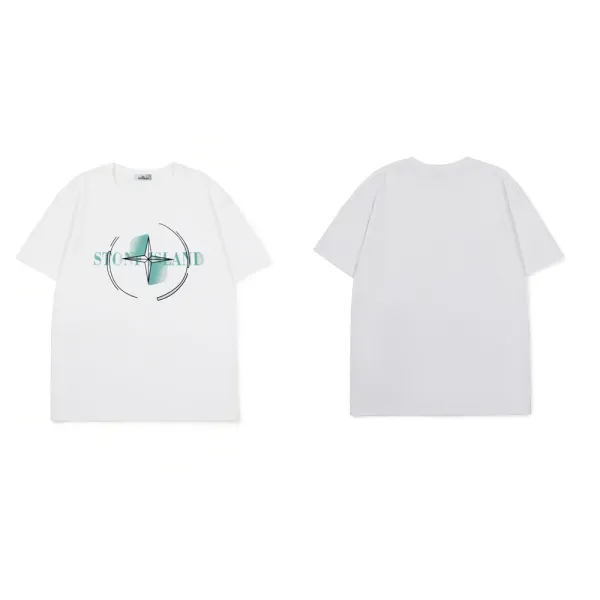 Stone Island Compass Logo T-Shirt White - 1